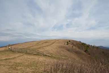 The ascent up to the peak of Max Patch in western NC