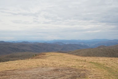 The view from the top of Max Patch in western NC