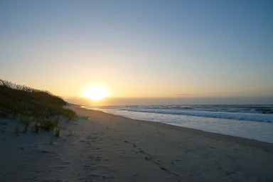 Sunrise from a beach on Hatteras island